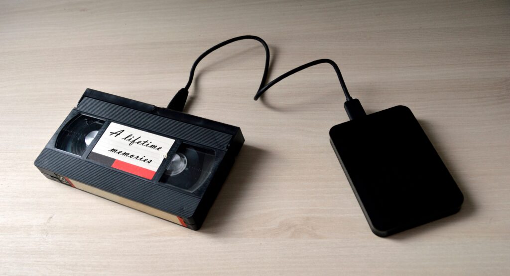 Videokassette wird digitalisier